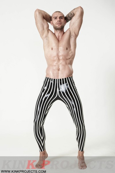 Male Candy-Striped Leggings