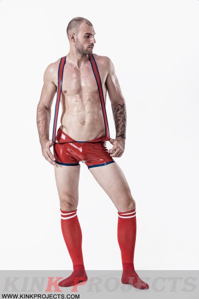 Male Open Bum Wrestling Suit