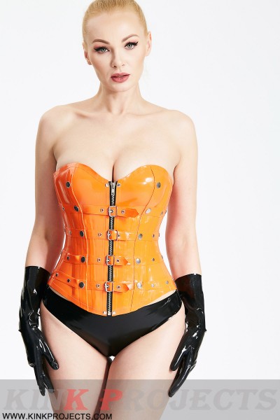 Full Cup Buckled Strap Corset