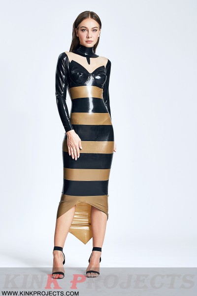 'Harmony' Horizontal Striped Maxi Dress