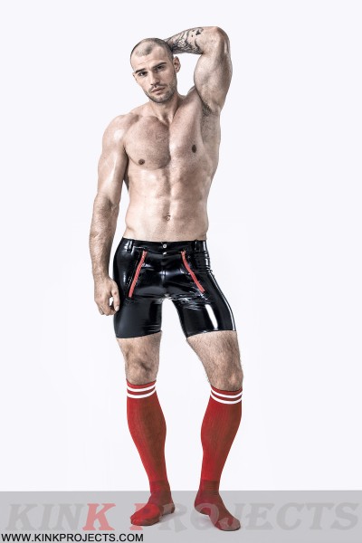 Male Front Double Zip Shorts 