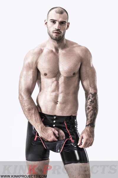 Male Front Double Zip Shorts 