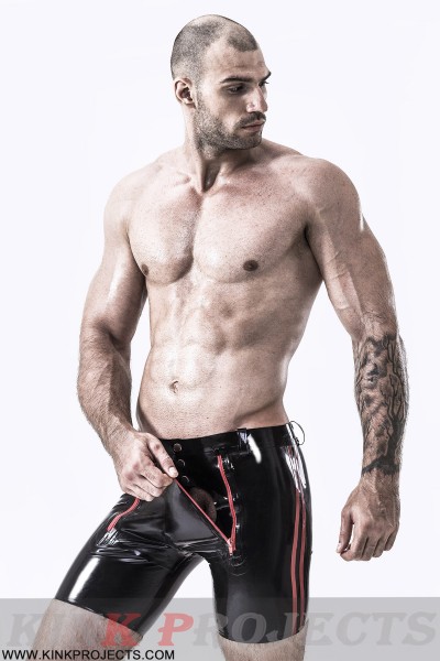 Male Front Double Zip Shorts 