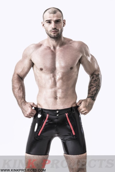 Male Front Double Zip Shorts 