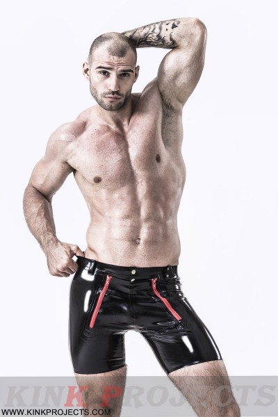 Male Front Double Zip Shorts 