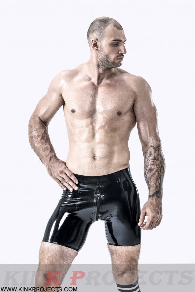 Male Sportsman Style Front-zip Shorts 