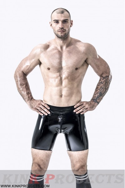 Male Sportsman Style Front-zip Shorts 