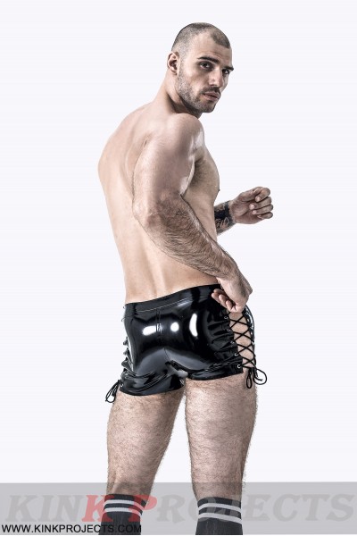 Male Side-laced Zip-front Shorts 