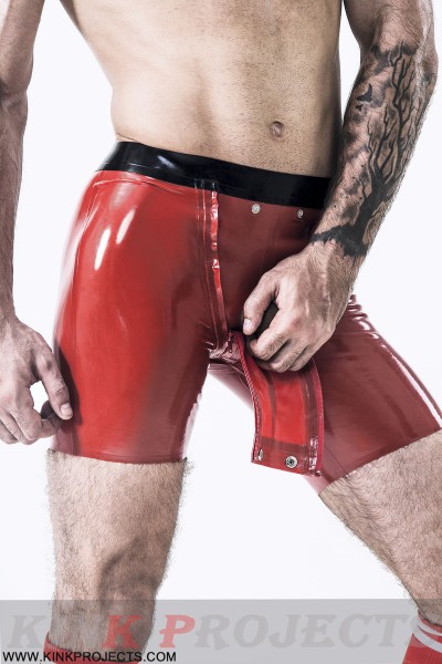 Male Sailor-front Double Zip Shorts 