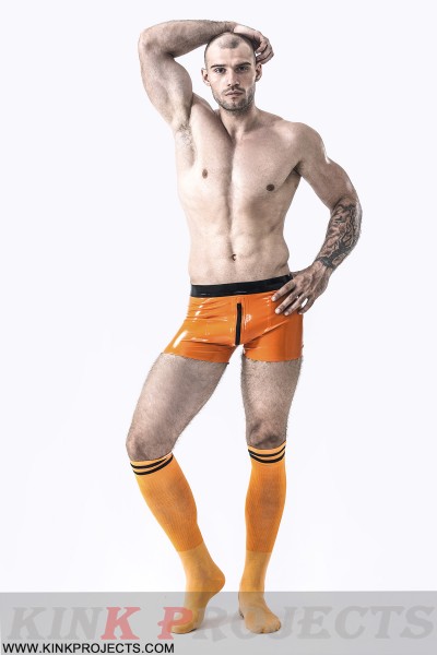 Male Orange Heart Shorts 