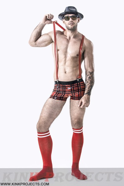 Male Tartan Look Shorts 