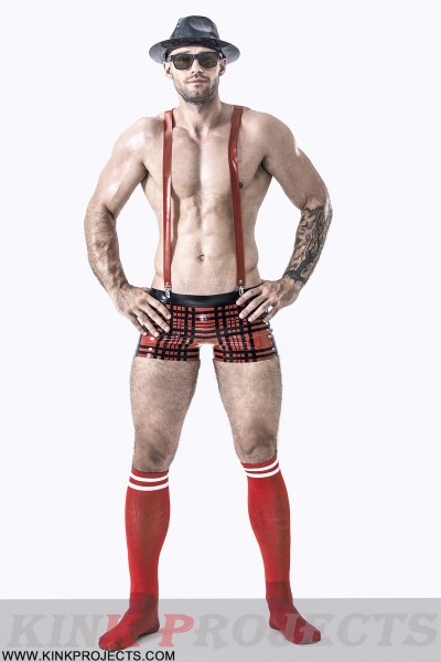 Male Tartan Look Shorts 