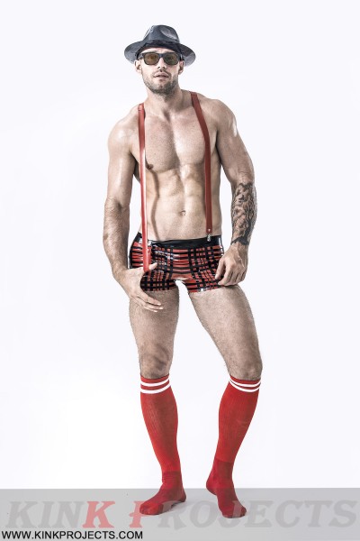 Male Tartan Look Shorts 