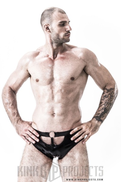 Male Latex Jockstrap Brief