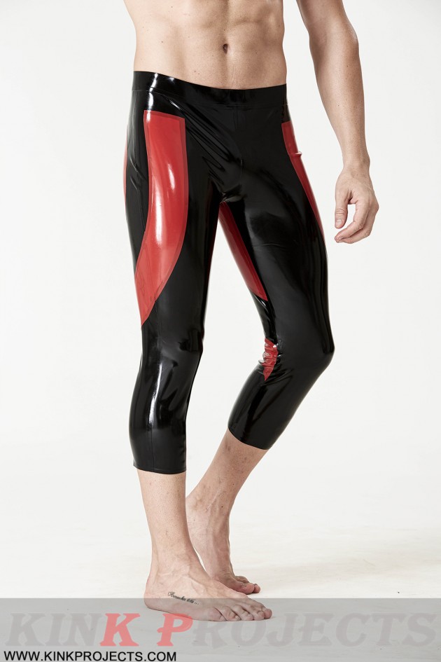 Male 'Heartening' Three-Quarter Zipperless Leggings 