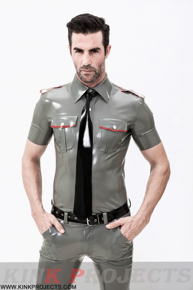 Male Short Sleeves Military Uniform Shirt 