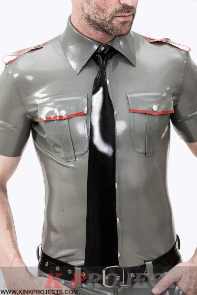 （Stock clearance) Male Short Sleeves Military Uniform Shirt 