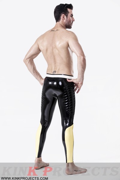 Male Padded Thighs Zipperless Latex Leggings