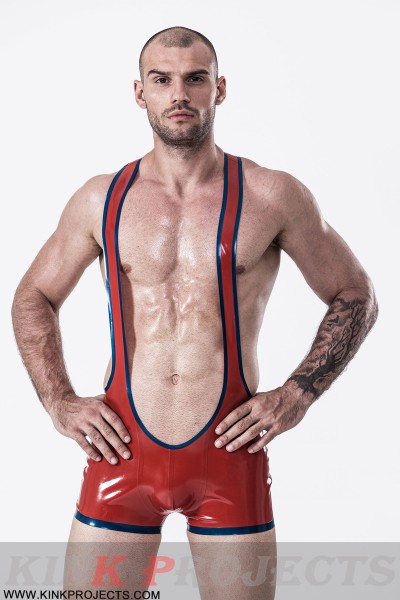 Male Open Bum Wrestling Suit