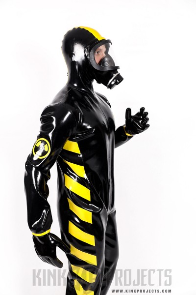 Male 'Zombie' Biohazard Haz Mat Style Latex Protection Suit