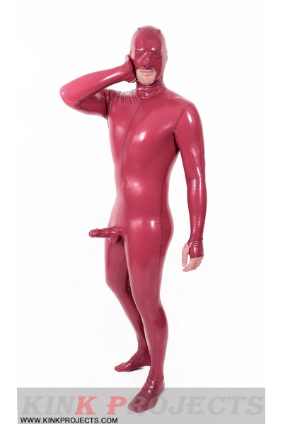 Male Mouth-Entry Gimp Suit with Sheath