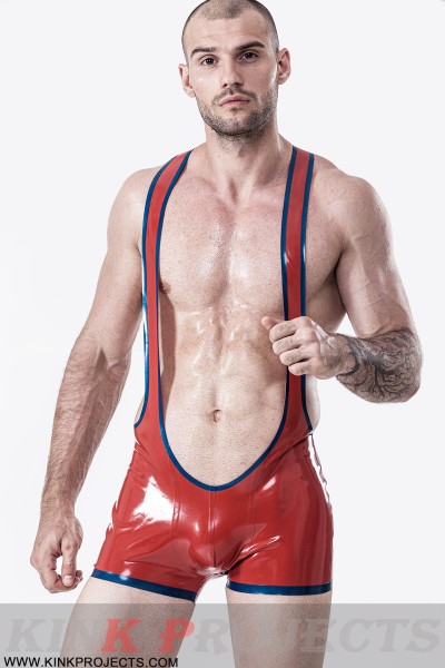 Male Open Bum Wrestling Suit