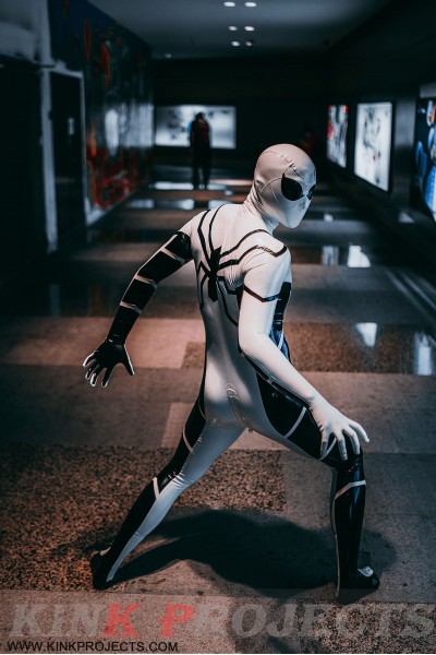 Male 'White Steppe' Spidey Catsuit