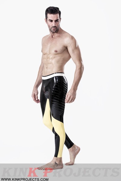 Male Padded Thighs Zipperless Latex Leggings