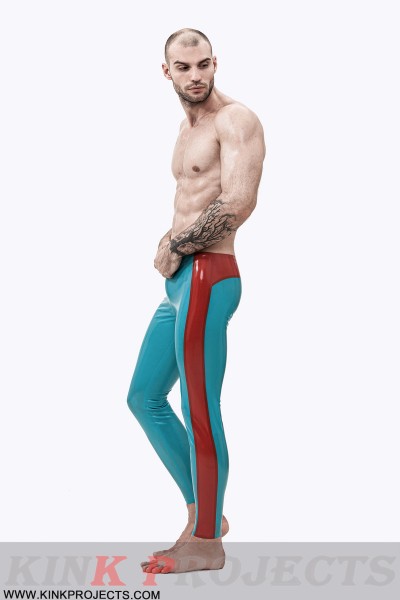 Male Wide-Striped Ankle-Length Leggings