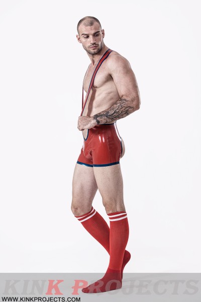 Male Open Bum Wrestling Suit