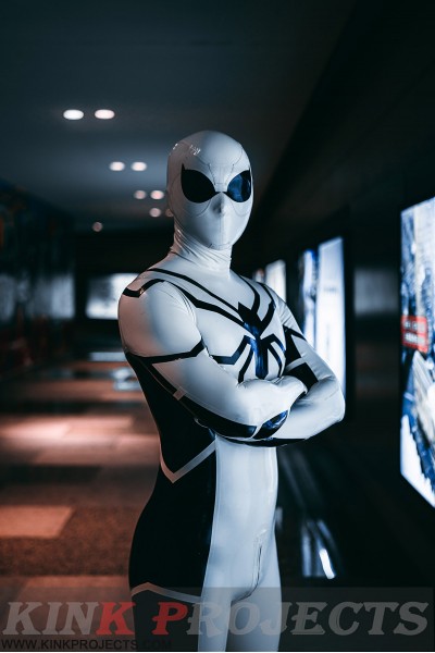 Male 'White Steppe' Spidey Catsuit