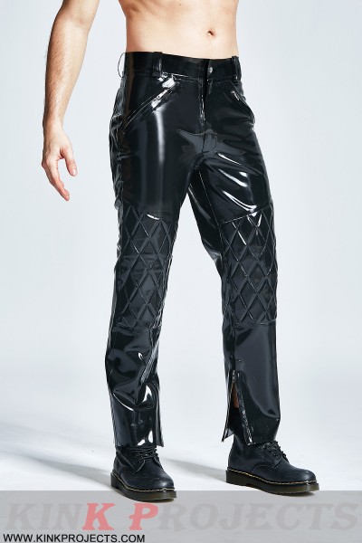 Male Quilted Pattern Trousers 