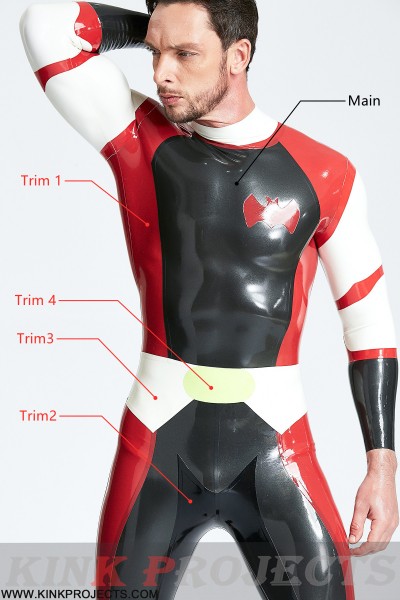 Male 'Cdr Batwing' Back Zip Catsuit 