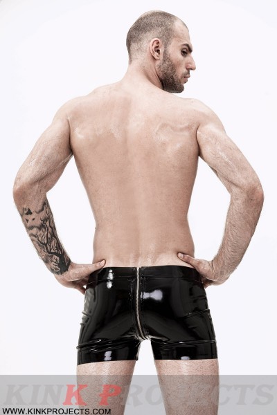 Male Through-Zip Short Shorts