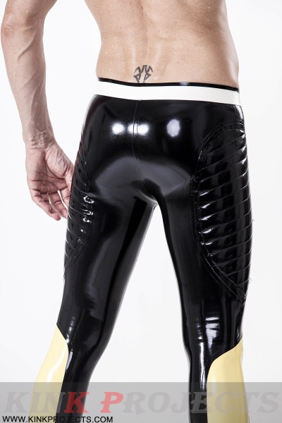 Male Padded Thighs Zipperless Latex Leggings