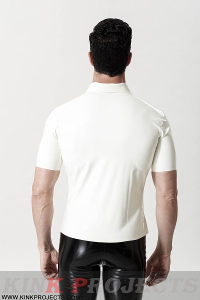 Male Triple Stripes Short-Sleeved Casual Shirt 