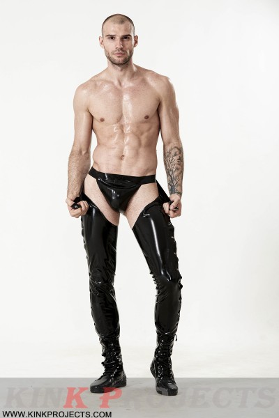 Male Low-Waisted Slim-Cut Laced Chaps