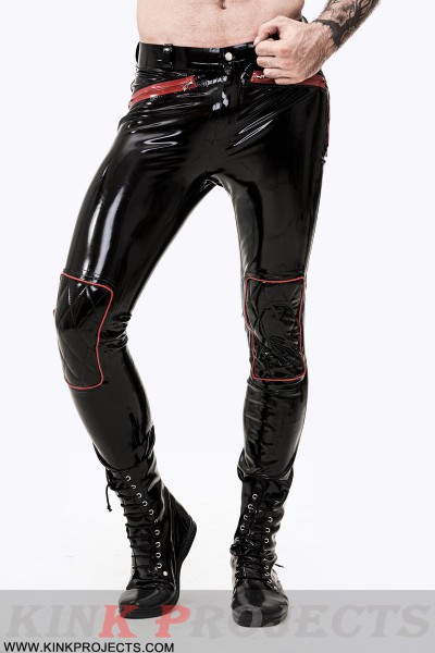 Male Zip-Pocketed Jeans With Padded Knees
