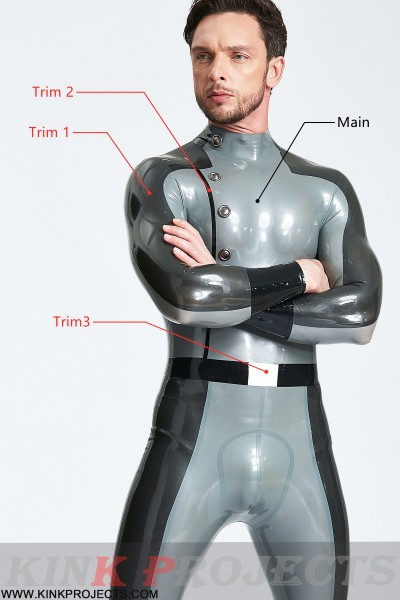 Male 'Flight Commander' Latex Catsuit 