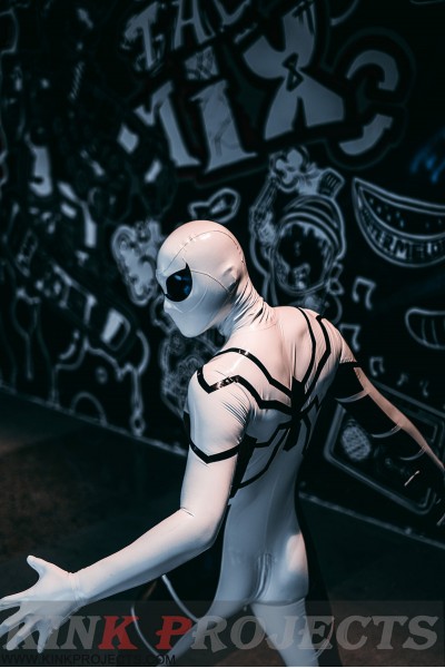 Male 'White Steppe' Spidey Catsuit