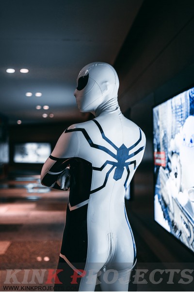 Male 'White Steppe' Spidey Catsuit