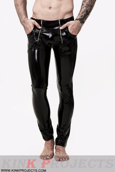 Male 'Sailor-Front' Latex Jeans