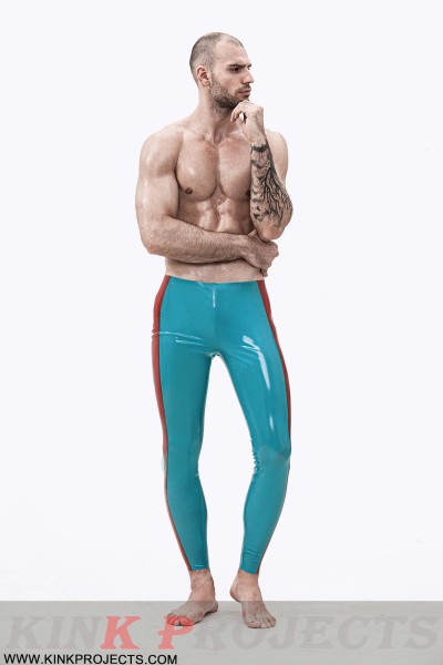 Male Wide-Striped Ankle-Length Leggings