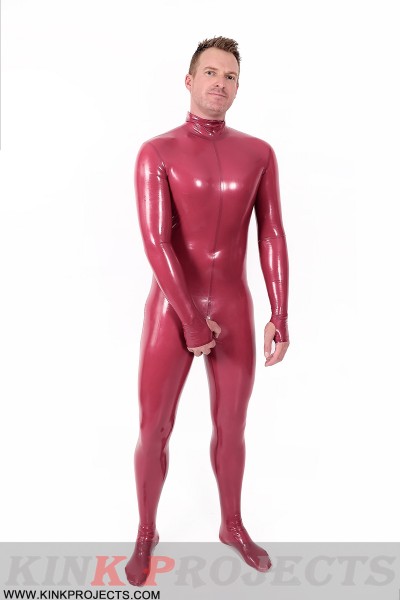 Male Mouth-Entry Gimp Suit with Sheath