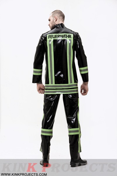 Male 'Rescue Service' Latex Uniform Jacket