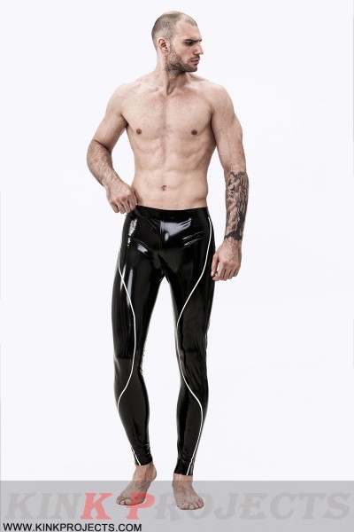 Male Curved Stripe Leggings