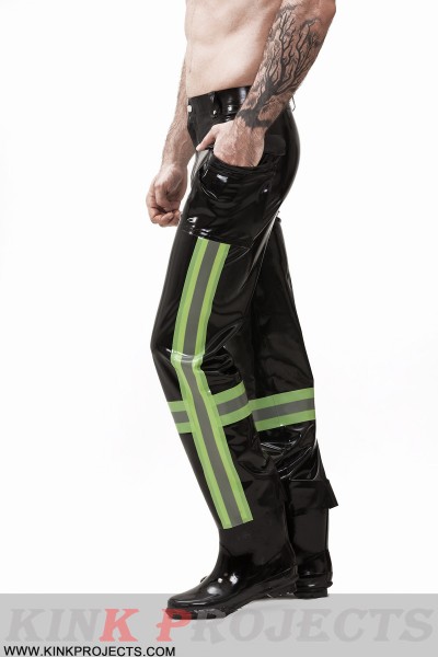 Male 'Emergency' Latex Uniform Pants