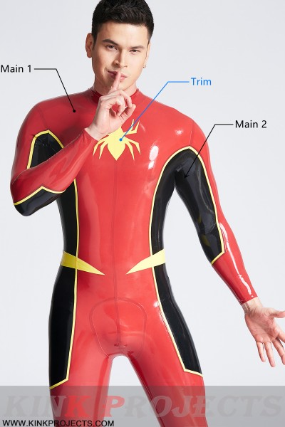 Male 'Stagger' Back Zipper Catsuit