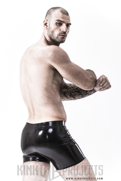 Male 'U-Curve' Latex Shorts