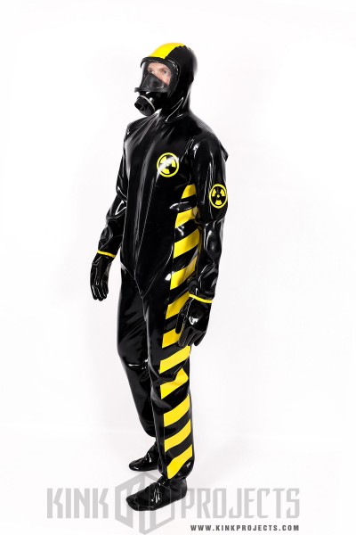 Male 'Zombie' Biohazard Haz Mat Style Latex Protection Suit